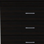 32" Black Three Drawer Dresser