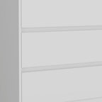 34" White Three Drawer Dresser