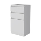 23" Brown Wood Two Drawer Dresser