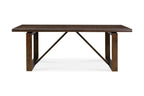 84" Dark Brown Wood Sled Base Dining Table