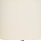 25" Cream Novelty Table Lamp With Cream Drum Shade