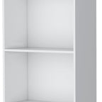 71" White Wood Four Tier Bookcase