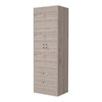 23" Light Gray Wood Accent Cabinet With Two Doors And Two Drawers