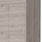 23" Light Gray Wood Accent Cabinet With Two Doors And Two Drawers
