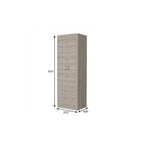 23" Light Gray Wood Accent Cabinet With Two Doors And Two Drawers