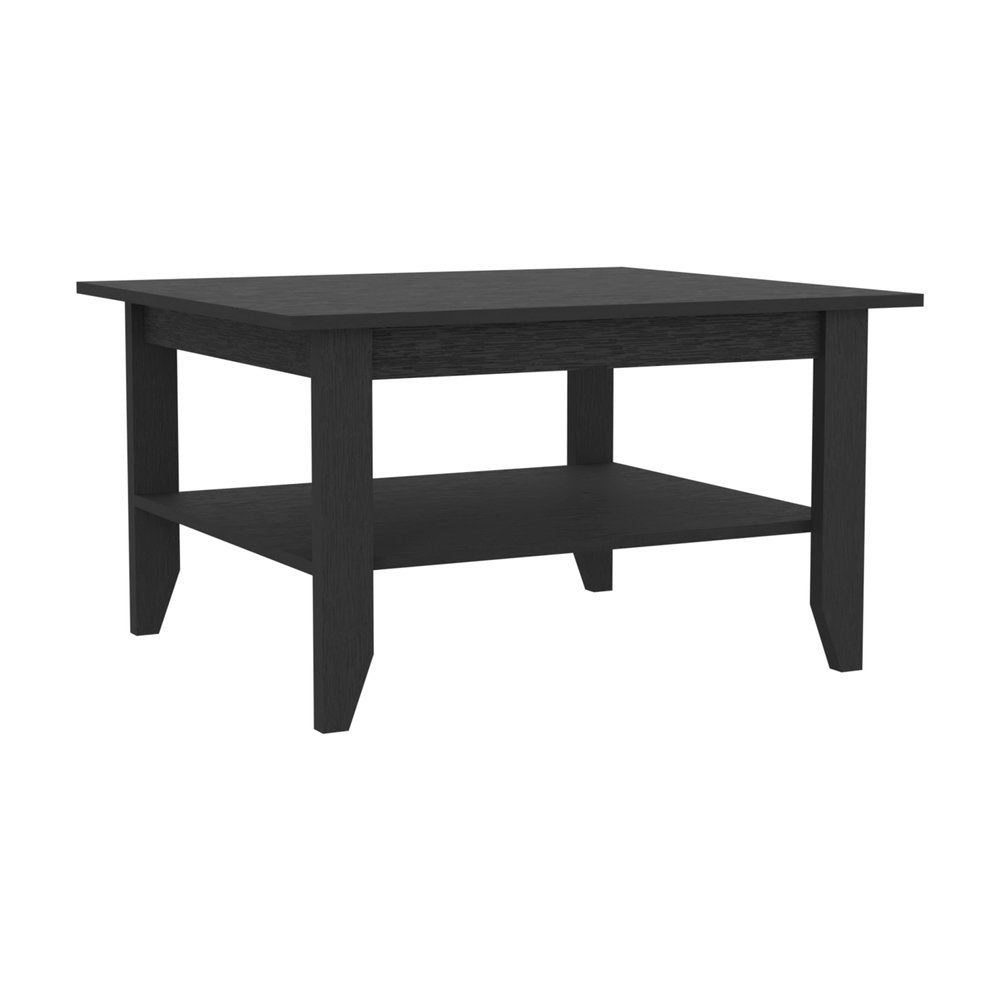 Set Of Two Black Wood Coffee Table
