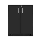 28" Black Wall mounted Accent Cabinet With Four Shelves