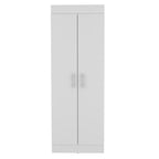67" White Wood Pantry Or Storage Closet