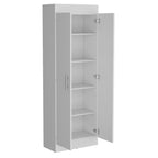 67" White Wood Pantry Or Storage Closet