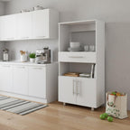 48" White Wood Pantry Or Storage Closet