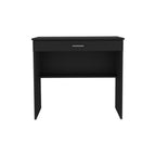 32" Black Wood Computer Desk With Drawer