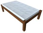 Brown Solid Wood Twin Bed Frame