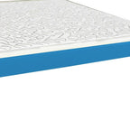 Caribbean Blue Solid Wood Twin Bed Frame