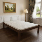 Brown Solid Wood Twin Bed Frame