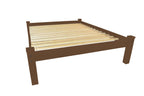 Brown Solid Wood Twin Bed Frame