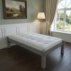Gray Solid Wood Twin Bed Frame