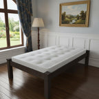 Dark Brown Solid Wood Twin Bed Frame