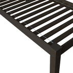Dark Brown Solid Wood Twin Bed Frame