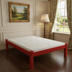 Red Solid Wood Twin Bed Frame