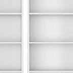 Set of Two White Wood Five Tier Modular Bookcase