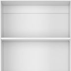 Set of Three White Wood Five Tier Modular Bookcase