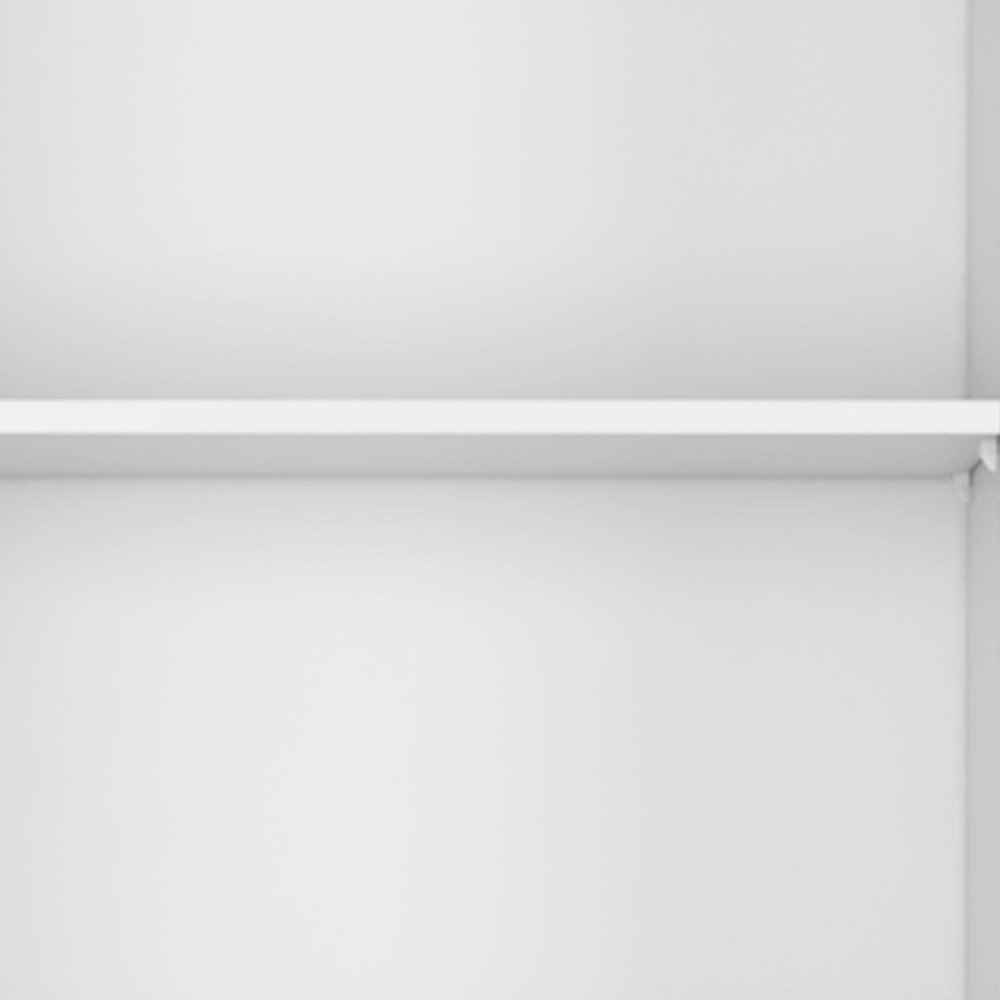 Set of Three White Wood Five Tier Modular Bookcase