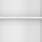 Set of Three White Wood Five Tier Modular Bookcase