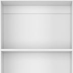 Set of Two White Wood Nine Tier Modular Bookcase