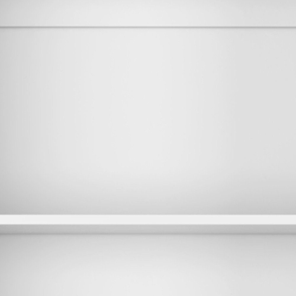 Set of Three White Wood Fourteen Tier Modular Bookcase