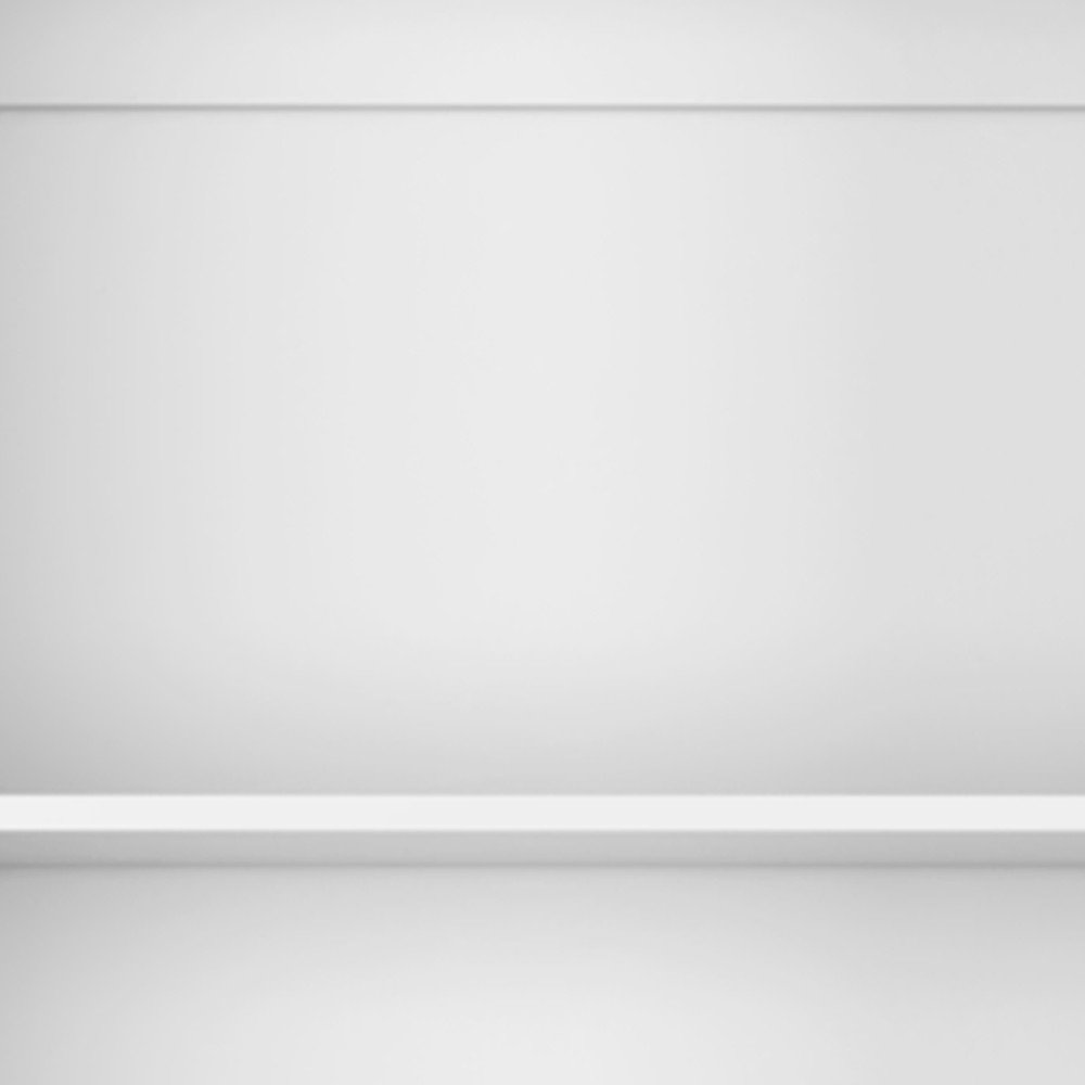 Set of Three White Wood Twelve Tier Modular Bookcase with Two Doors