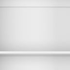Set of Three White Wood Twelve Tier Modular Bookcase with Two Doors
