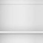 Set of Three White Wood Twelve Tier Modular Bookcase with Two Doors