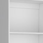 Set of Three White Wood Thirteen Tier Modular Bookcase