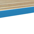 Caribbean Blue Solid Wood Full Bed Frame