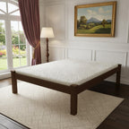 Brown Solid Wood Full Bed Frame