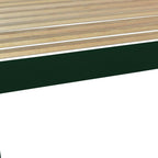 Dark Green Solid Wood Full Bed Frame