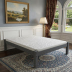 Gray Solid Wood Full Bed Frame