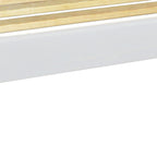 White Solid Wood Full Bed Frame