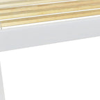 White Solid Wood Full Bed Frame