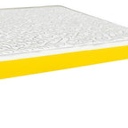 Canary Yellow Solid Wood Queen Bed Frame