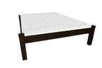Dark Brown Solid Wood Queen Bed Frame
