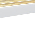 White Solid Wood Queen Bed Frame