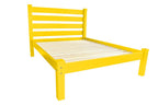Canary Yellow Solid Wood Twin Bed Frame