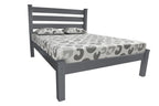 Gray Solid Wood Twin Bed Frame
