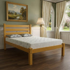 Yellow Solid Wood Twin Bed Frame