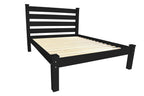 Black Solid Wood Full Bed Frame