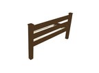Coffee Solid Wood Full Bed Frame