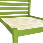 Lime Green Solid Wood Full Bed Frame