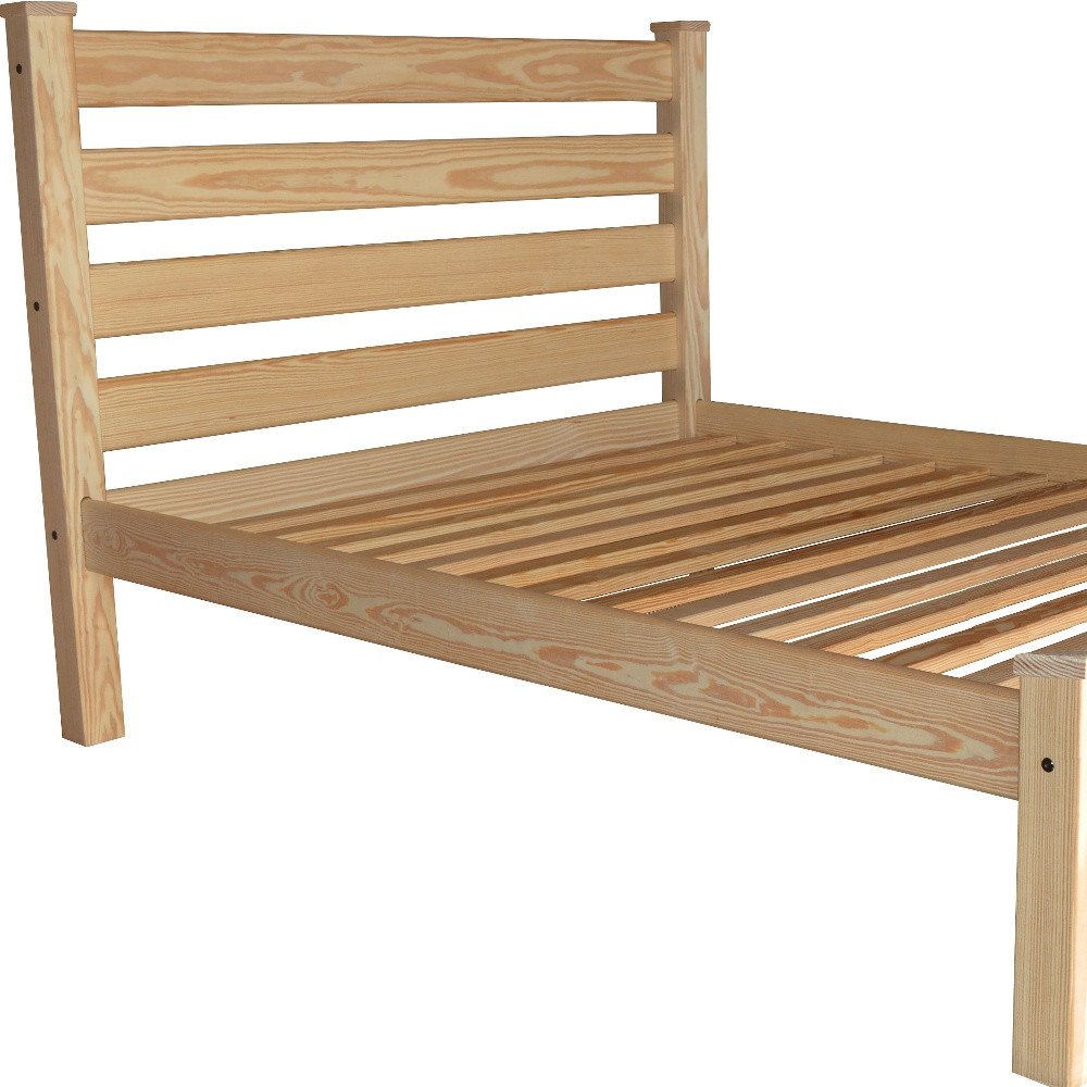 Natural Solid Wood Queen Bed Frame