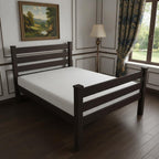 Brown Solid Wood Twin Bed Frame